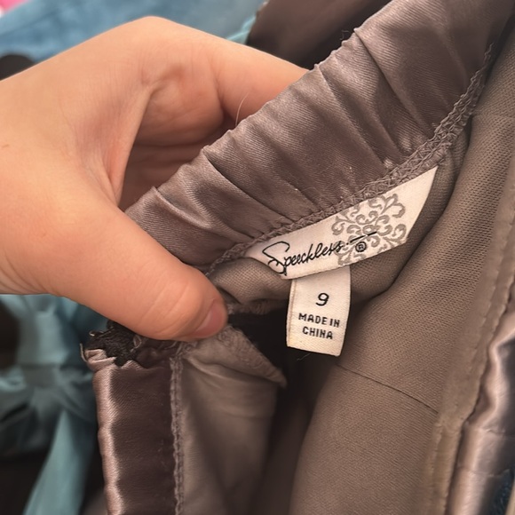 Speechless gray teal and black hoco mini dresss - Picture 3 of 3